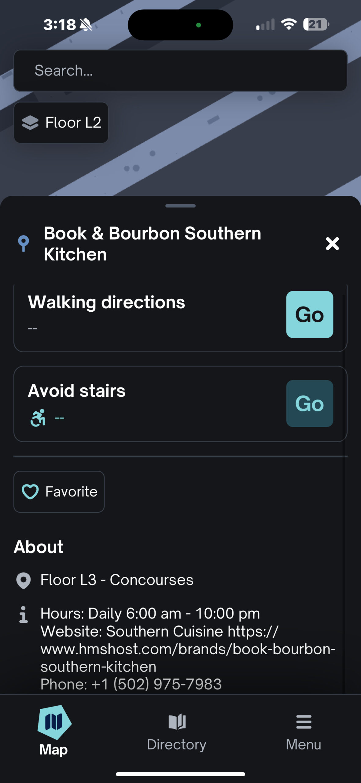 An image of GoodMaps app's interface.