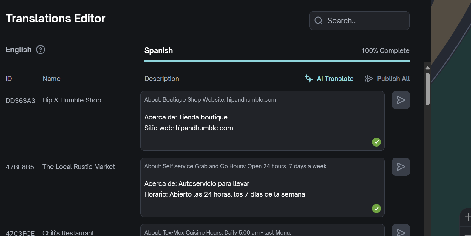 An image of GoodMaps Studio's interface.