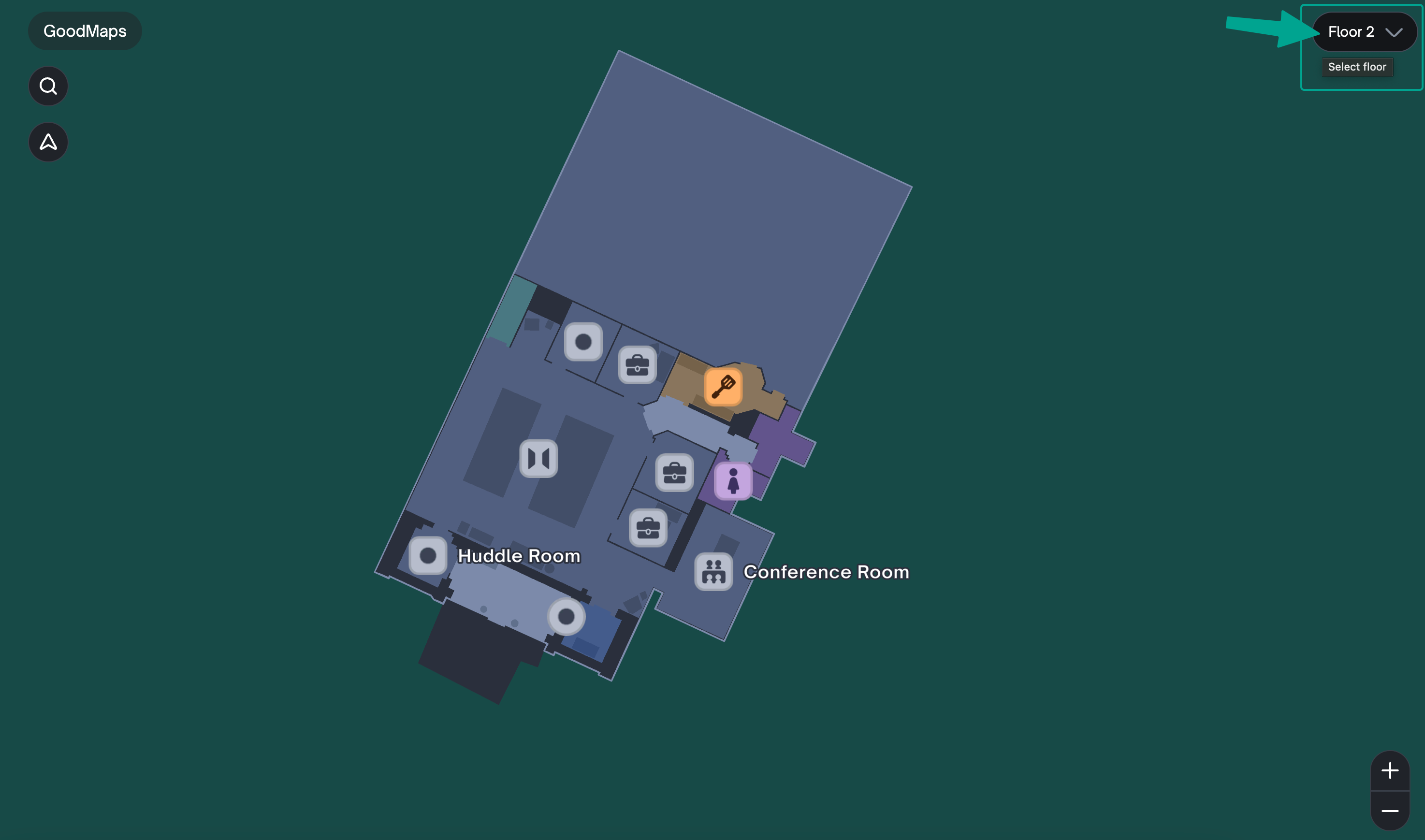 Finding the floor select option.