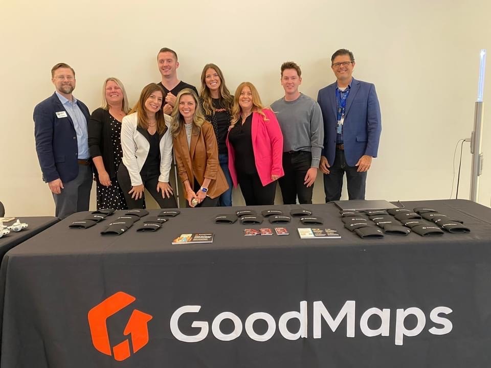 The GoodMaps team joins the SDF staff to celebrate GoodMaps.